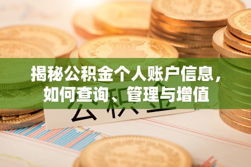 沙县揭秘公积金个人账户信息，如何查询、管理与增值