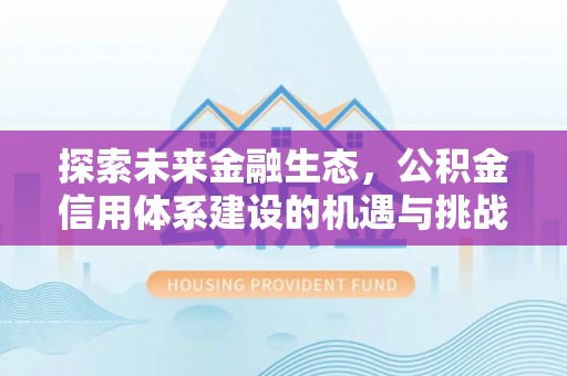 沙县探索未来金融生态，公积金信用体系建设的机遇与挑战