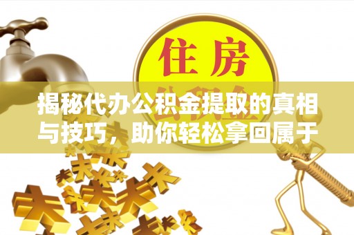 沙县揭秘代办公积金提取的真相与技巧，助你轻松拿回属于你的钱