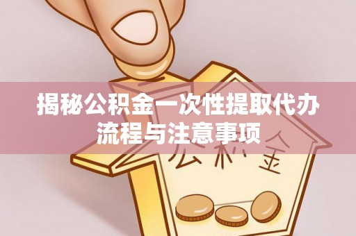 沙县揭秘公积金一次性提取代办流程与注意事项