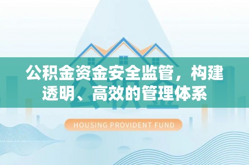 沙县公积金资金安全监管，构建透明、高效的管理体系