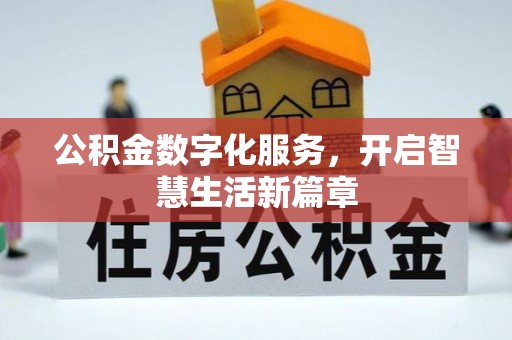 沙县公积金数字化服务，开启智慧生活新篇章