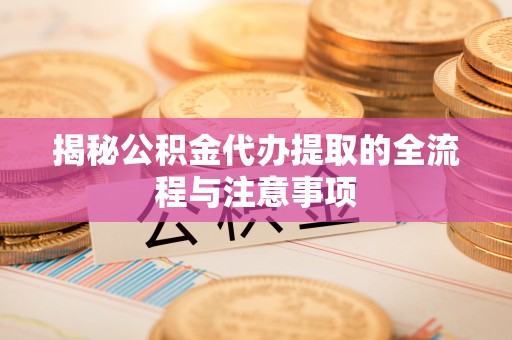 沙县揭秘公积金代办提取的全流程与注意事项