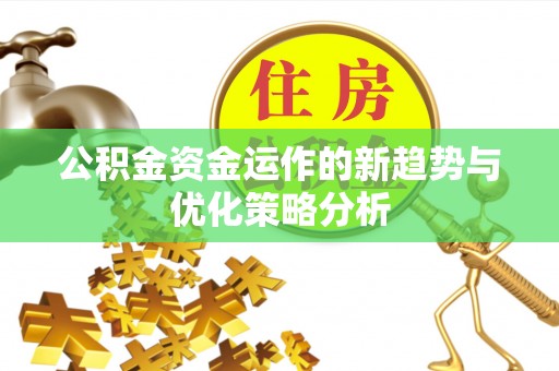 沙县公积金资金运作的新趋势与优化策略分析