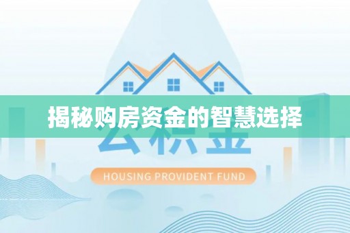 沙县揭秘购房资金的智慧选择