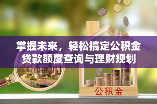 沙县掌握未来，轻松搞定公积金贷款额度查询与理财规划