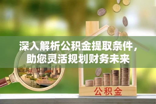 沙县深入解析公积金提取条件，助您灵活规划财务未来