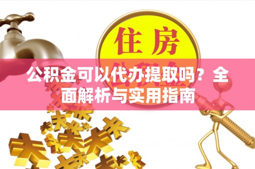 沙县公积金可以代办提取吗？全面解析与实用指南