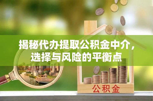 沙县揭秘代办提取公积金中介，选择与风险的平衡点
