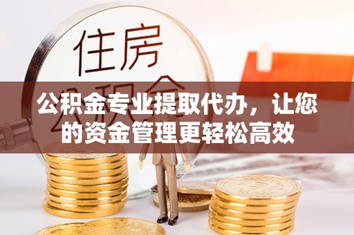 沙县公积金专业提取代办，让您的资金管理更轻松高效