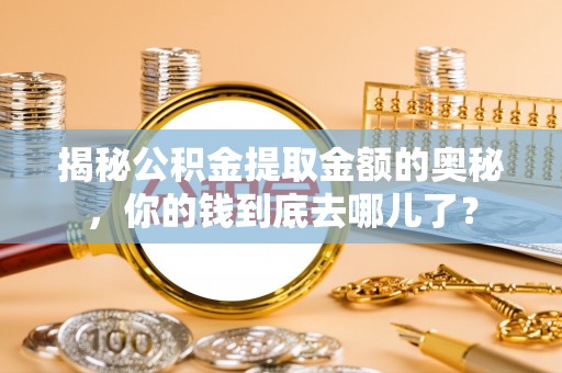 沙县揭秘公积金提取金额的奥秘，你的钱到底去哪儿了？