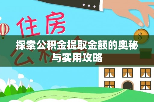 沙县探索公积金提取金额的奥秘与实用攻略