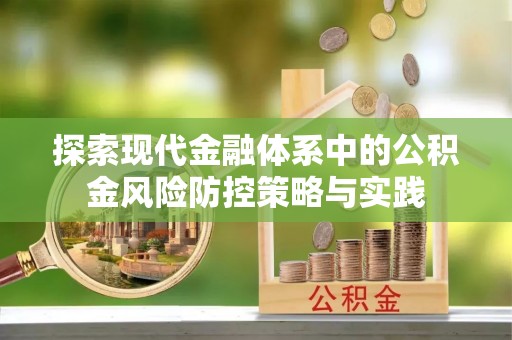 沙县探索现代金融体系中的公积金风险防控策略与实践