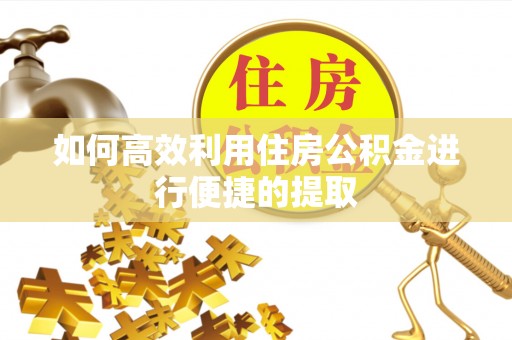 沙县如何高效利用住房公积金进行便捷的提取