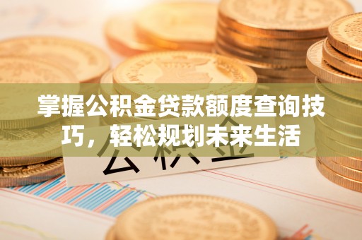 沙县掌握公积金贷款额度查询技巧，轻松规划未来生活